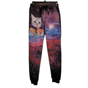 Galaxy pizza cat pants